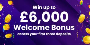 Wolf Spins Casino welcome bonus up to 6000 pounds